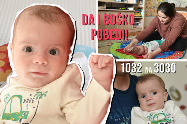 REKLI SU DA JE NAŠE DETE ZDRAVO, A ONDA SE DESILO ONO ČEGA SMO SE NAJVIŠE PLAŠILI: Pomozimo da i Boško pobedi SMA!