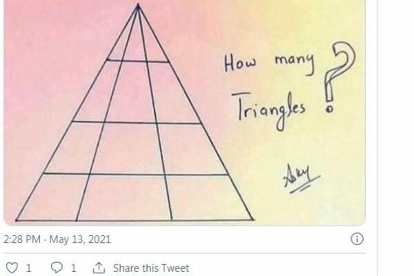 MOZGALICA KOJA ĆE VAM SPRŽITI UM! Koliko trouglova vidite na slici? Deluje prosto, ALI MNOGI SE PREVARE U STARTU