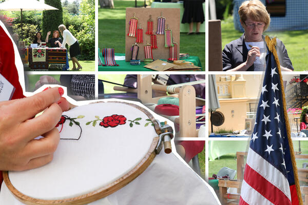 60 SRPSKIH DAMA JE PONOSNO POKAZALO SVOJE RUKOTVORINE AMBASADORU SAD: Godfrijevi su podržali njihov rad (VIDEO)