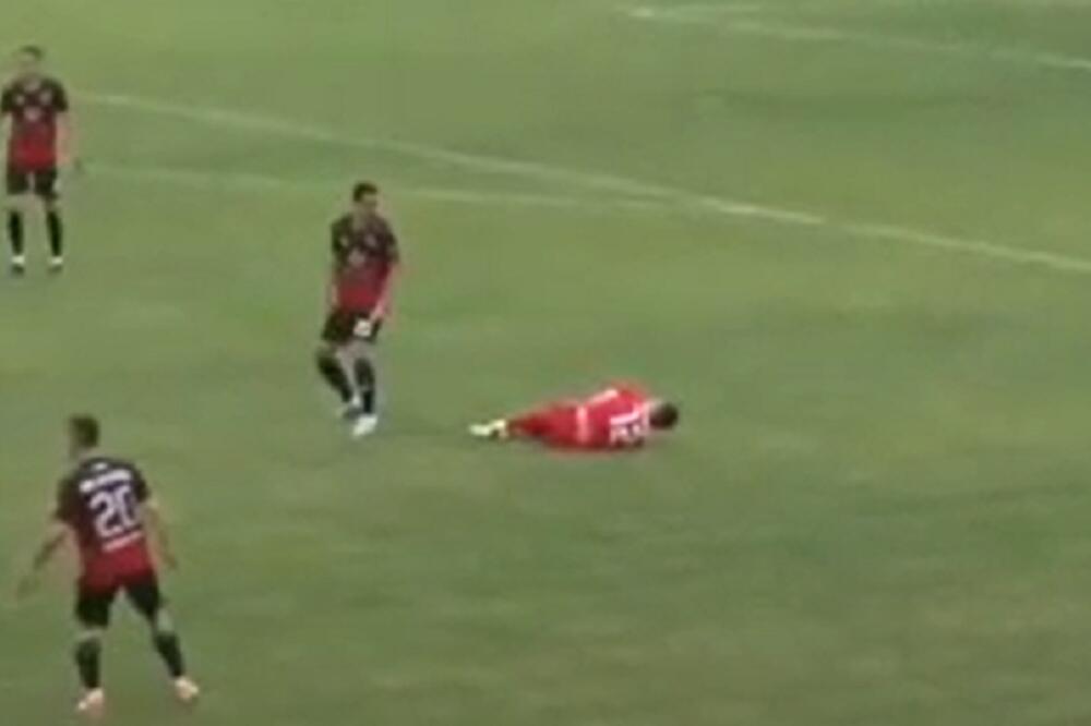 ORIO SE UB OD STRAHOVITIH JAUKA: Fudbaler Jedinstva se srušio na terenu i kukao od bolova - REAGOVALA HITNA POMOĆ!