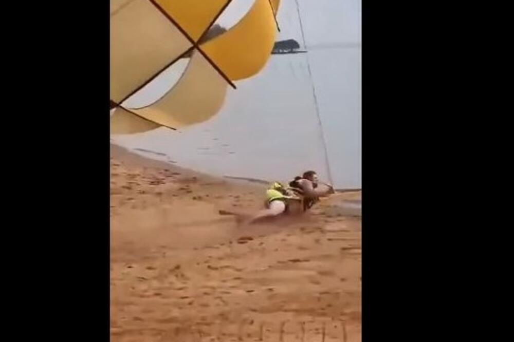 DEBELJKO JE KRENUO NA PARAGLAJDING: Stradalo je tlo, voda, ali i njegova ZADNJICA! (VIDEO)