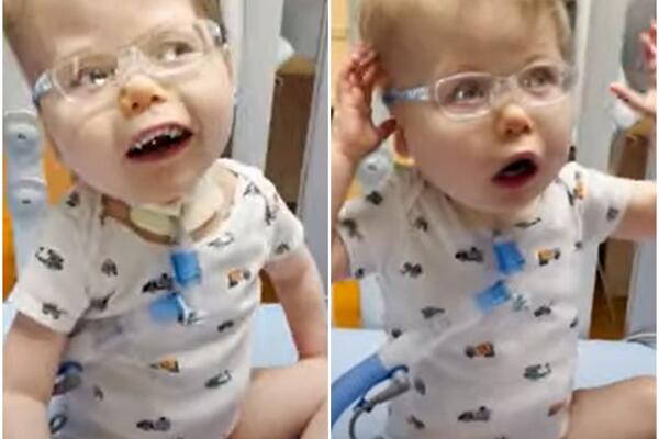 OVAJ VIDEO SLAMA SRCA: Dečak (3) sa Digeorgevim sindromom prvi put ugledao svoje roditelje!