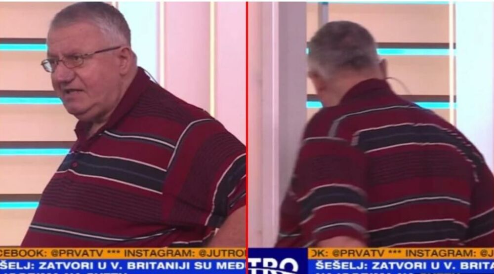 Vojislav Šešelj napušta emisiju