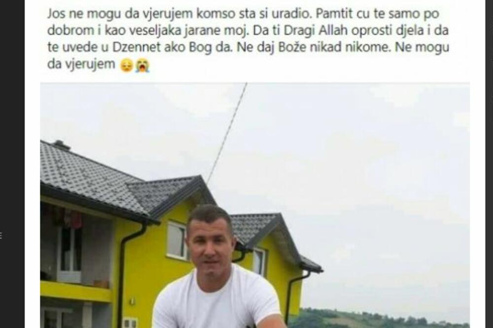 KOMŠO, ŠTA SI TO URADIO? Status prijatelja ubice iz Velike Kladuše potresao ceo region! (FOTO)