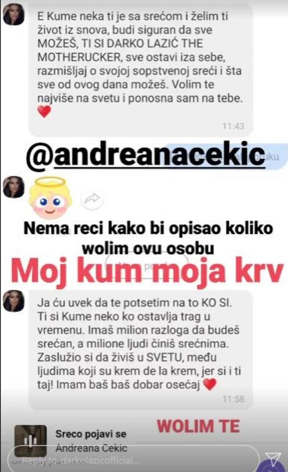 Andreana Čekić, Darko Lazić