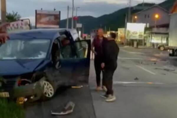 JEZIV UDES NA ULAZU U NOVI PAZAR: Stravičan SUDAR na petlji, 3 osobe hitno prevezene u bolnicu!(VIDEO)