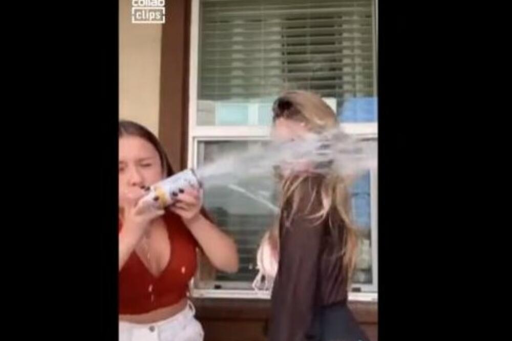 ZANOSNO POZIRALA U KUPAĆEM KOSTIMU, A ONDA USLEDIO NEOČEKIVANI OBRT: Završila okupana PIVOM! (VIDEO)