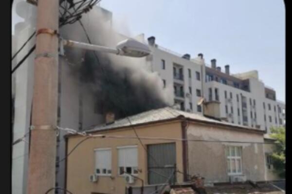 POŽAR U NAUČNOM INSTITUTU SRBIJE LOKALIZOVAN! Dogašivanje je u toku