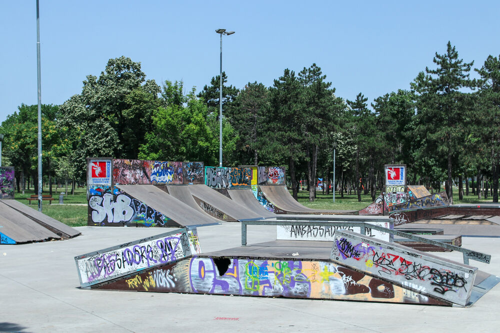 Vrućina, Toplota, Beograd, Podne, Topli dani u Beogradu, Skejt park