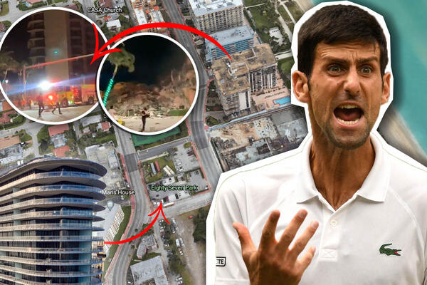 DRAMA U MAJAMI BIČU: Srušila se zgrada PREKOPUTA zgrade u kojoj je Novak Đoković imao stan! (VIDEO)