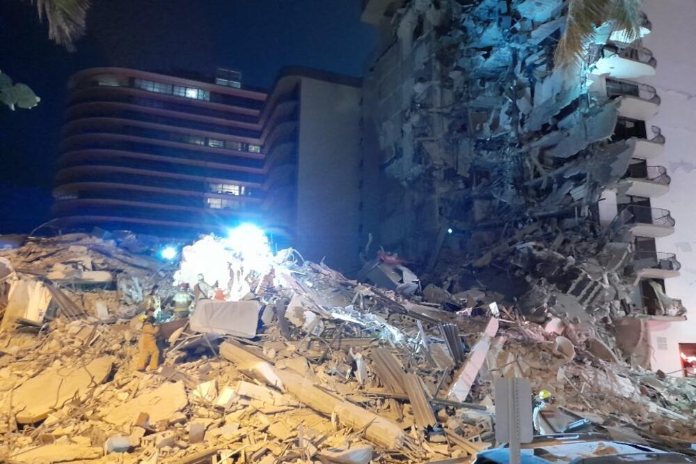 "SITUACIJA VRLO OPASNA I NESTABILNA": Florida u ŠOKU zbog pada višespratnice, traga se za PREŽIVELIMA (VIDEO)