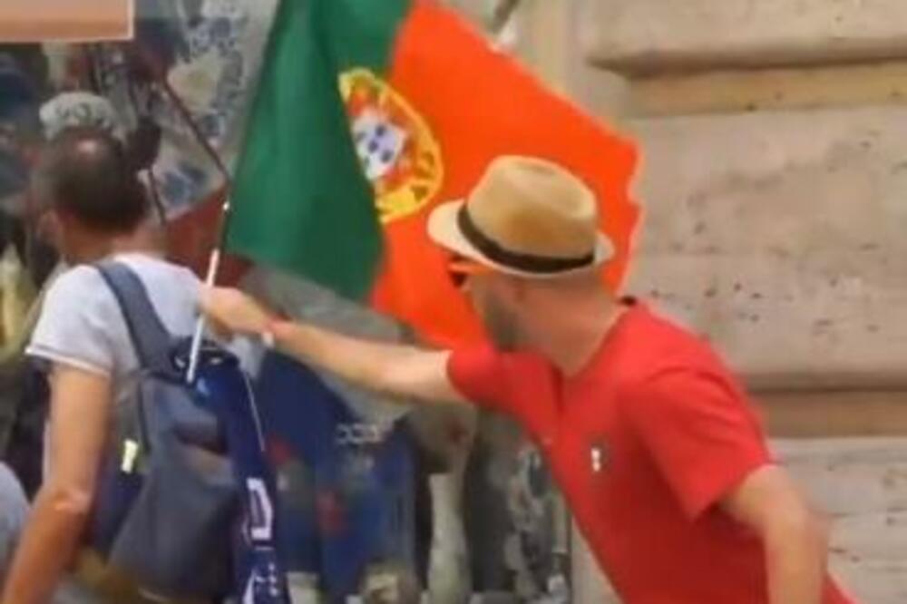 HIT SNIMAK IZ BUDIMPEŠTE: "Ronaldo" nasamario Francuza pa pobegao iza ugla! (VIDEO)