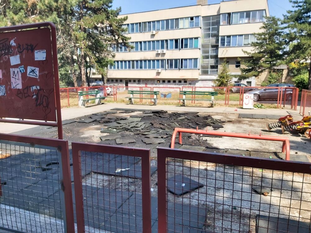 Uništen park u Braće Jerkovića