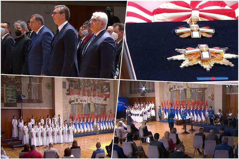 PREDSEDNIK SRBIJE URUČIO ODLIKOVANJA ZA VIDOVDAN: Odlikovani Dodik, Mandić, a neka priznanja dodeljena posthumno