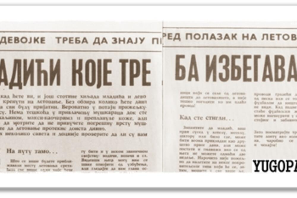 SAVETI ZA JUGOSLOVENKE IZ 1973. GODINE VAS NEĆE OSTAVITI RAVNODUŠNIM: Pisalo se kakve momke bi TREBALO IZBEGAVATI