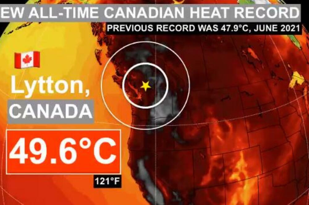 KANADA RUŠI SVE REKORDE! IZMERENO SKORO 50 STEPENI: "O ovome će se pričati vekovima" (FOTO)