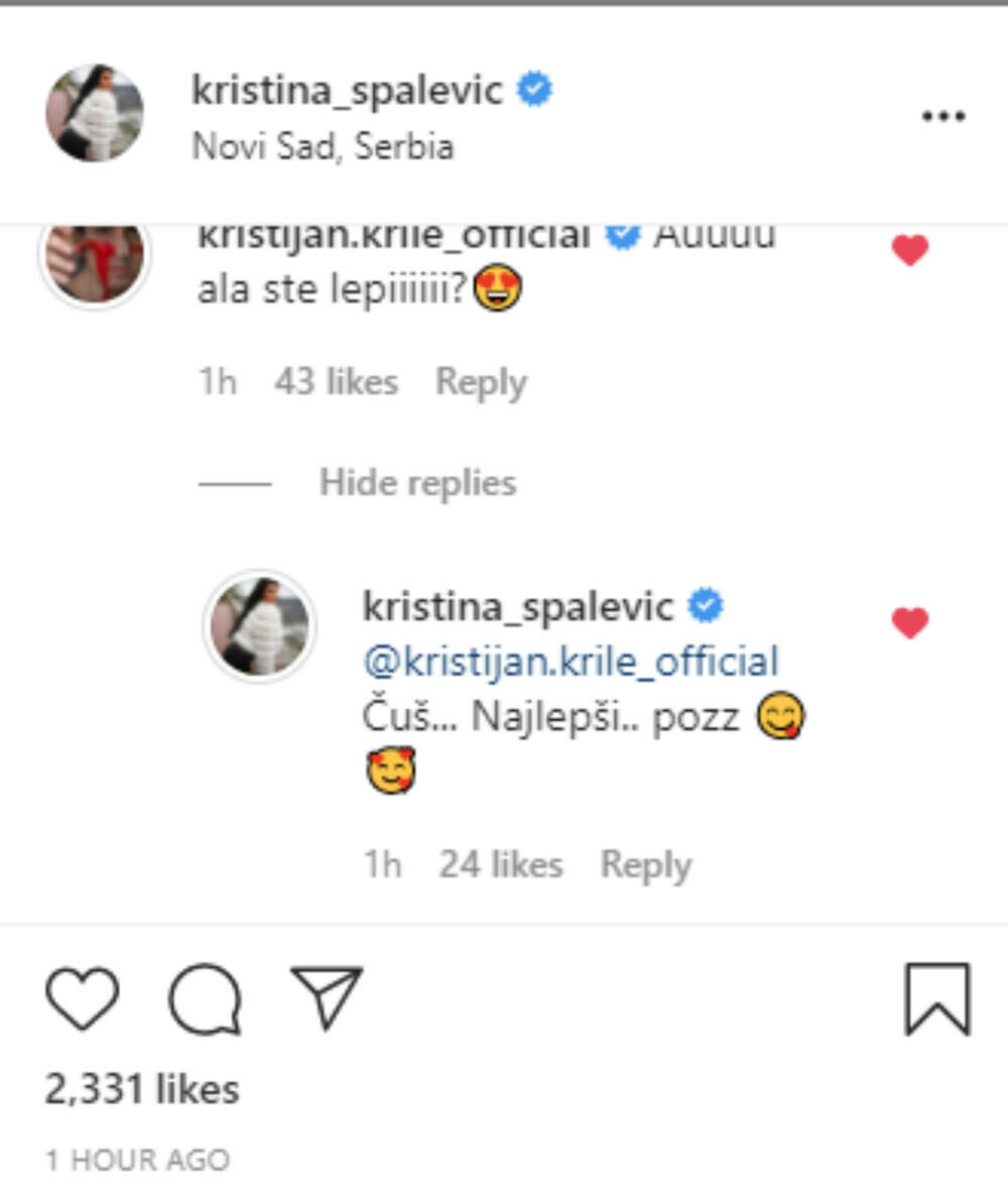 Kristijan Golubović, Kristina Spalević