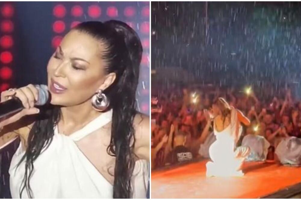 PLAŠILA SE DA JE NE SPUCA GROM! CECA PODELILA UTRISKE NASTUPA GDE JE PEVALA MOKRA I BOSA: Ide kući da se OPORAVLJA!