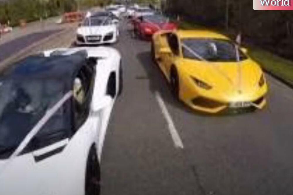 SVADBA KAKVA SE NE VIĐA! Glasna muzika i konvoj luksuznih automobila zapalili su ulice ENGLESKE! (VIDEO)