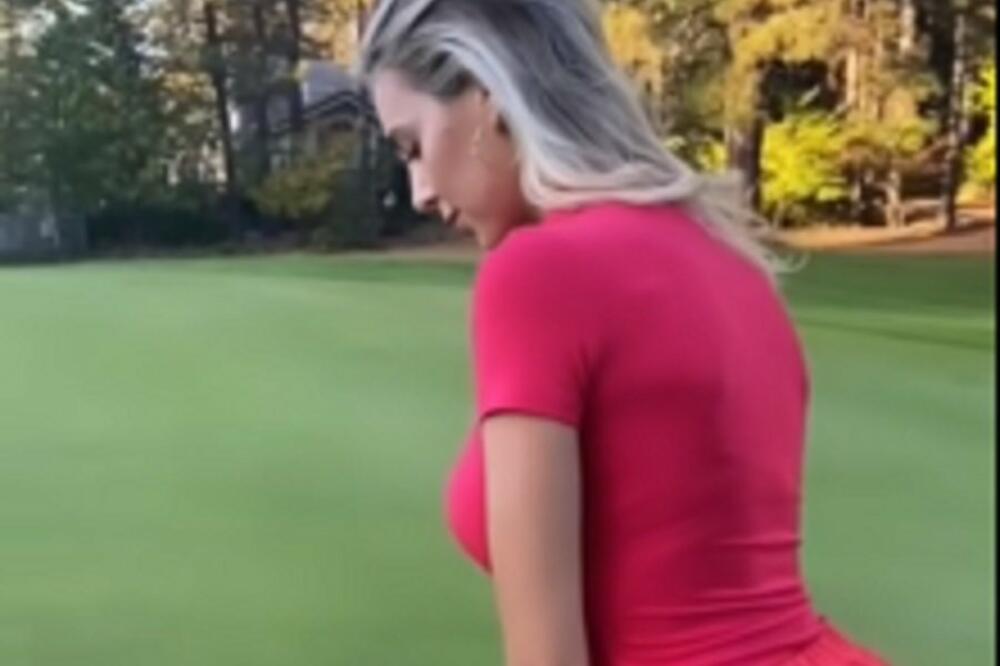 "DEFINITIVNO NISAM GLEDAO NJEN ZAMAH"! ZANOSNA PLAVUŠA POKAZALA UMEĆE U GOLFU: Raspametila muškarce (VIDEO)