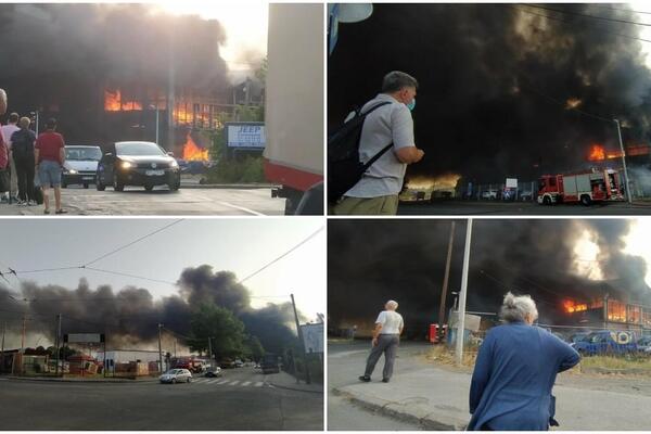 Sprečeno širenje požara na Dorćolu, komšije u strahu posmatrale VATRENU STIHIJU!