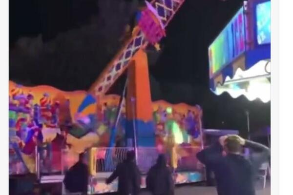 ZA DLAKU IZBEGNUTA TRAGEDIJA: Snimak iz luna parka ledi krv u žilama! (VIDEO)