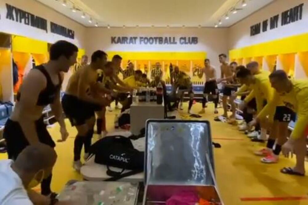 DELIRIJUM U SVLAČIONICI KAIRATA: Spominjala se POBEDA NAD ZVEZDOM! (VIDEO)