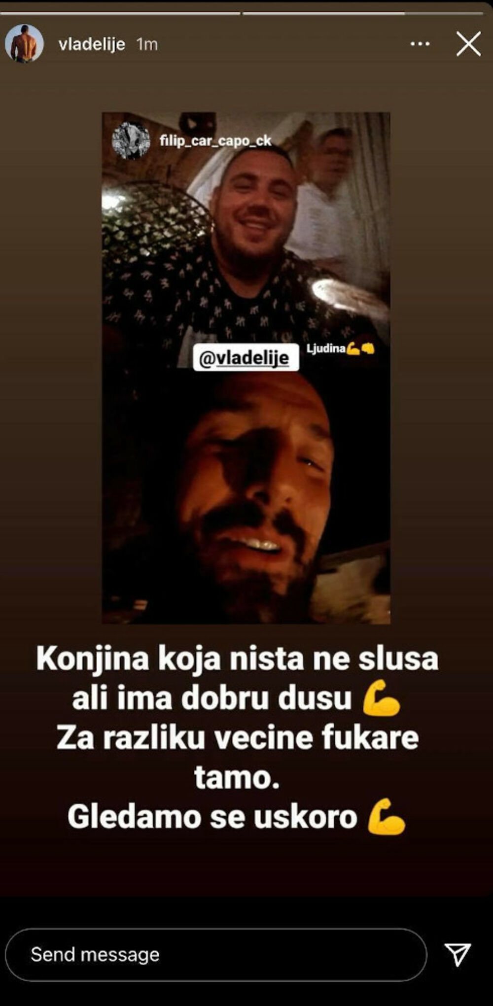 Vladimir Tomović, Filip Car, Prepiska