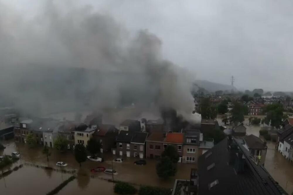 NESREĆE U BELGIJI NASTAVLJAJU DA SE REĐAJU! Nakon poplava, sada i požar namučio narod! (VIDEO)