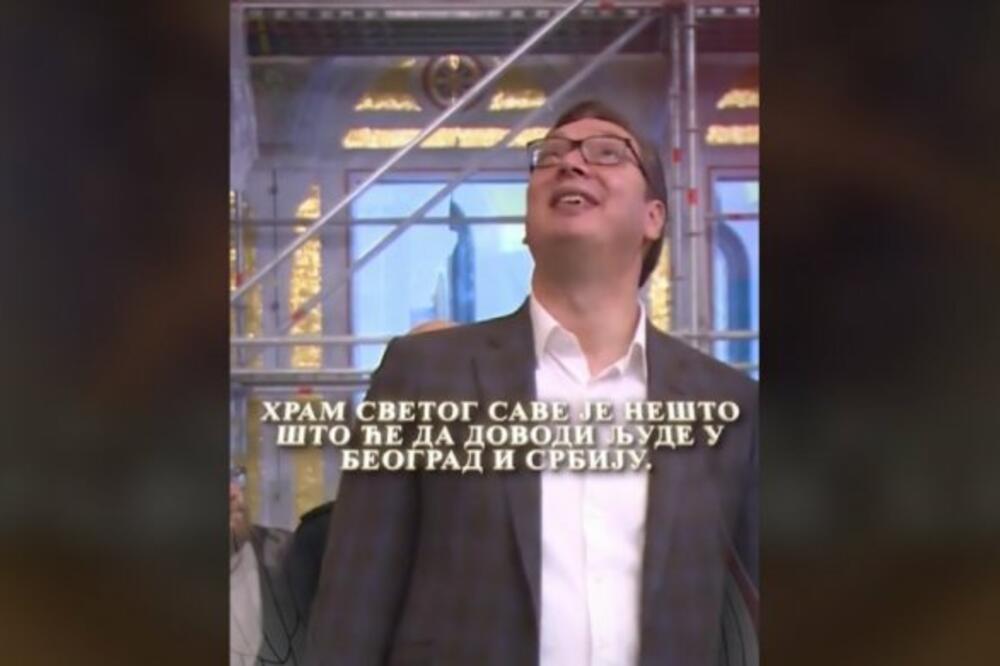 PREDSEDNIK ALEKSANDAR VUČIĆ SE OGLASIO NA TIK TOKU! Govorio je o HRAMU SVETOG SVE, prizor je OČARAVAJUĆ!