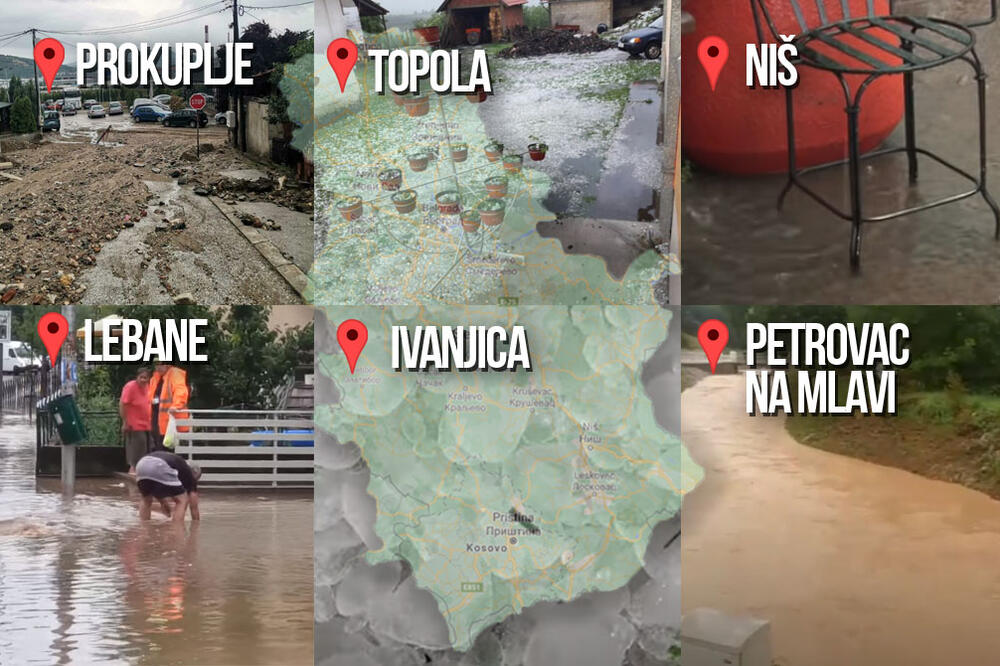 VODA U PODRUMIMA, POKIDANE ŽICE ZA STRUJU, UNIŠTENI CREPOVI I MALINJACI: Strašne scene IZ CELE SRBIJE! (FOTO/VIDEO)