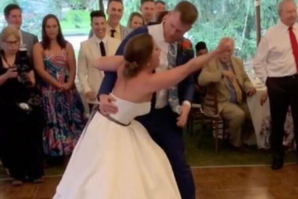 NEVIĐENI PEH! TREBALO JE DA IMAJU VENČANJE IZ SNOVA: Umesto prvog plesa mlada završila u BOLNICI (VIDEO)
