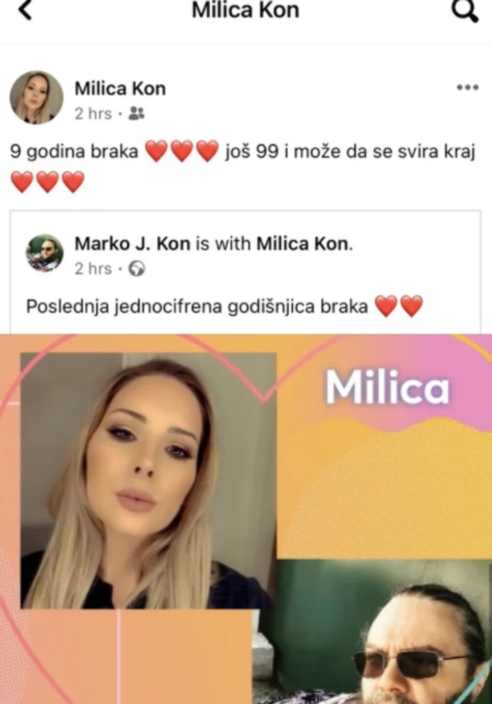 Milica Kon, Marko Kon