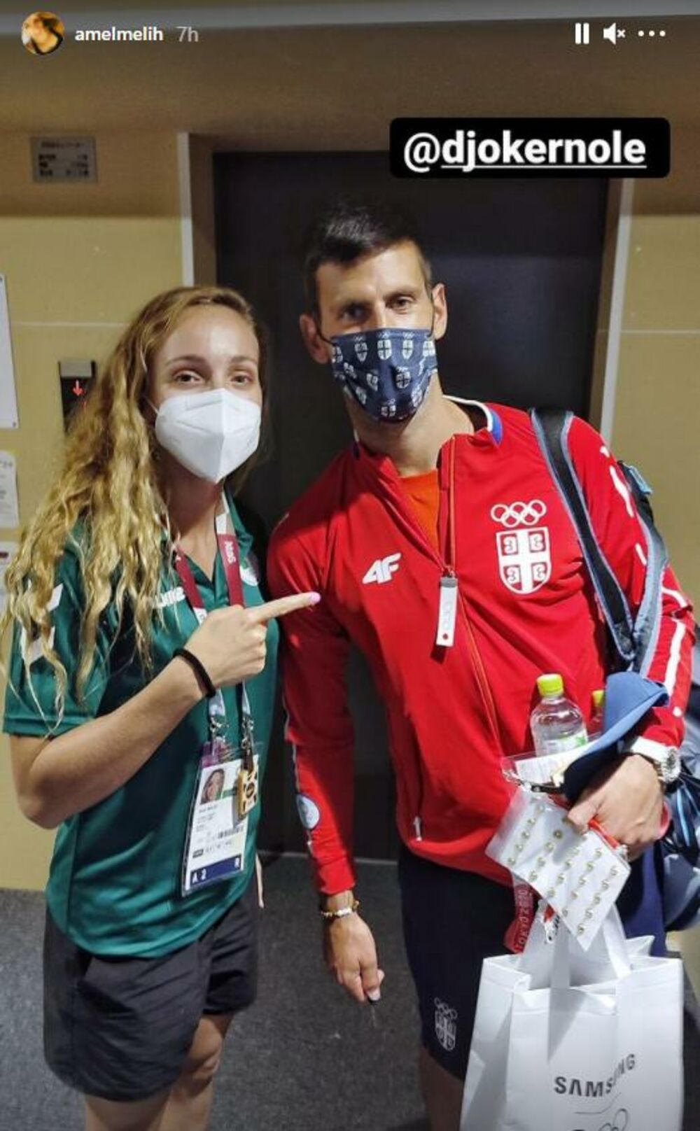 Amel Melih, Novak Đoković