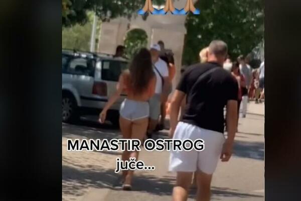 POZADINA JE POSTALA BITNIJA OD OBRAZA: Devojka oskudno odevena se pojavila na OSTROGU, a ŠTA KAŽU PRAVILA?! (VIDEO)