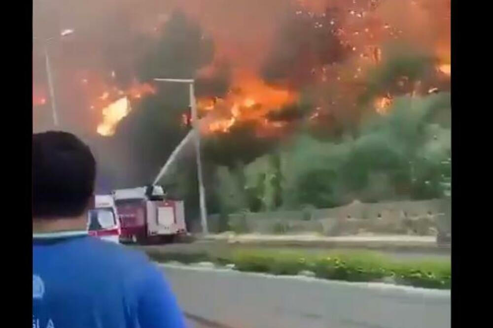 NOVI PROBLEM ZA TURKE! Požar se približava TERMOELEKTRANI, ljudi beže od vatre!