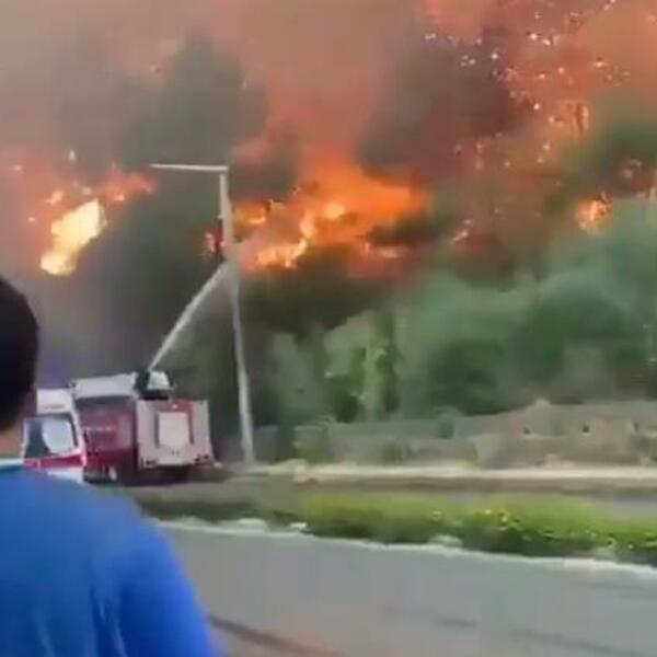 NOVI PROBLEM ZA TURKE! Požar se približava TERMOELEKTRANI, ljudi beže od vatre!