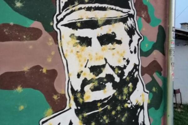 "DŽABA STE KREČILI"! Mlada Vojvodina uništila mural sa likom Ratka Mladića u Novom Sadu (FOTO)