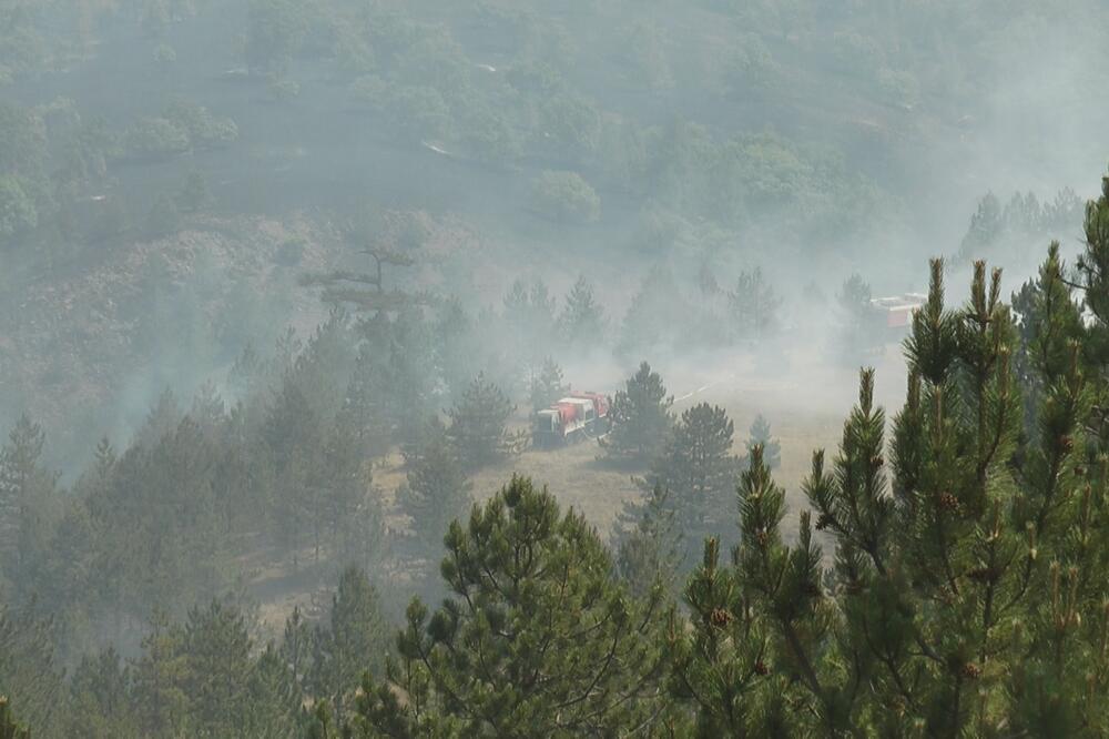 POŽAR NA PLANINI ŽABA I DALJE AKTIVAN: Potrebna pomoć helikoptera