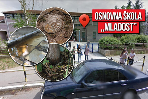 KATASTROFA U OSNOVNOJ ŠKOLI NA NOVOM BEOGRADU: "Gejzir" eksplodirao u dvorištu i poplavio ga! SAZNALI SMO UZROK