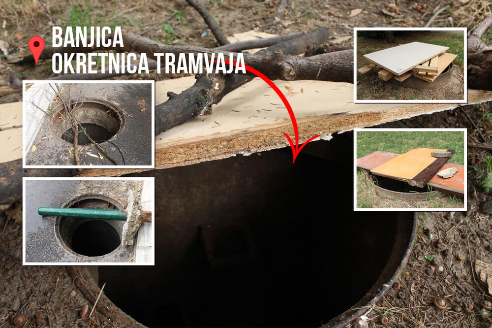 OPASNOST NA BANJICI NA SVAKOM KORAKU, NEKO DETE MOŽE DA POGINE: Svuda OTVORENE RUPE, MASOVNO KRADU POKLOPCE ŠAHTOVA
