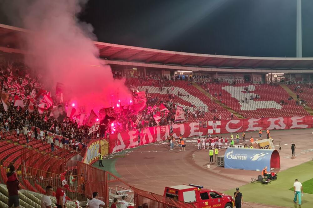OVO JE PRAVI VETAR U LEĐA PRED REVANŠ: Navijači Zvezde nakon utakmice sa Napretkom ohrabrili igrače pred Šerif!