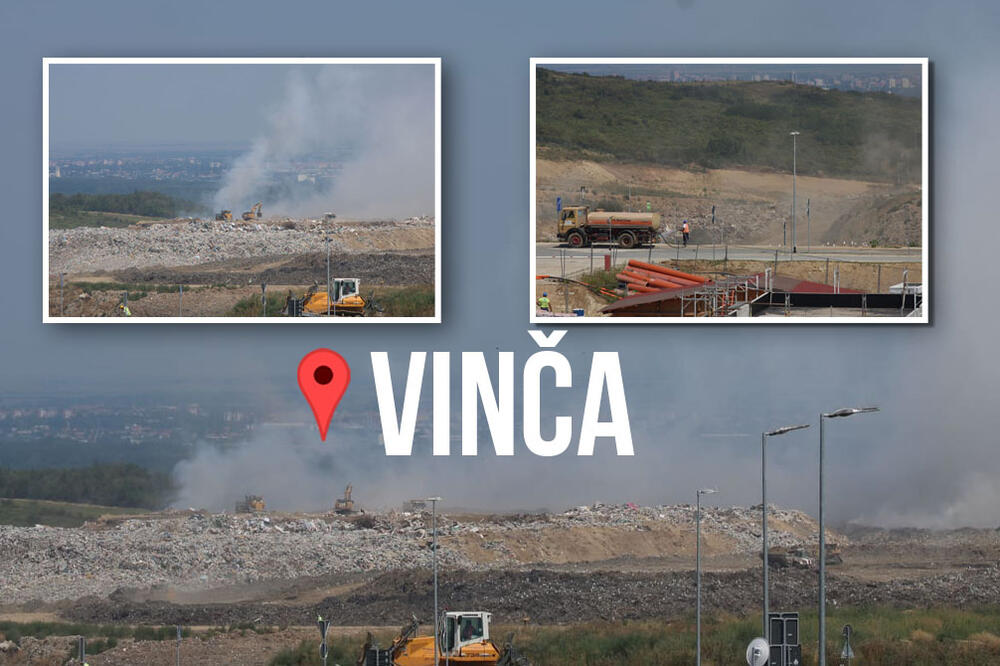 Vesić: Dogašavanje deponije u Vinči još pet-šest dana, dim će se osećati dok se potpuno ne ugasi
