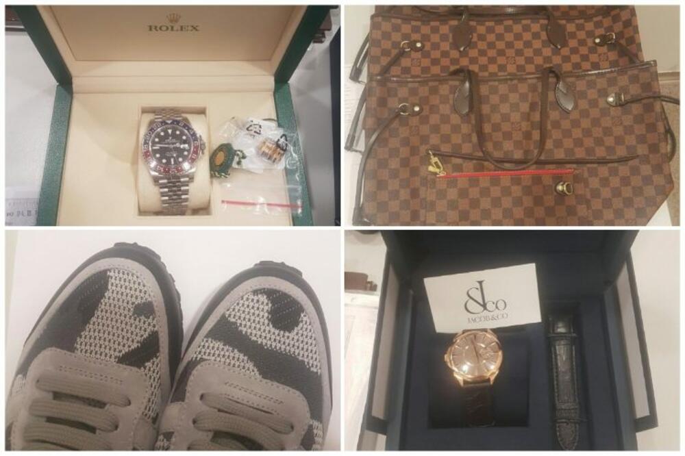 PROCENJENA VREDNOST - 45.000 DOLARA: Carinici zaplenili na aerodromu luksuzne satove i firmiranu robu! (FOTO)