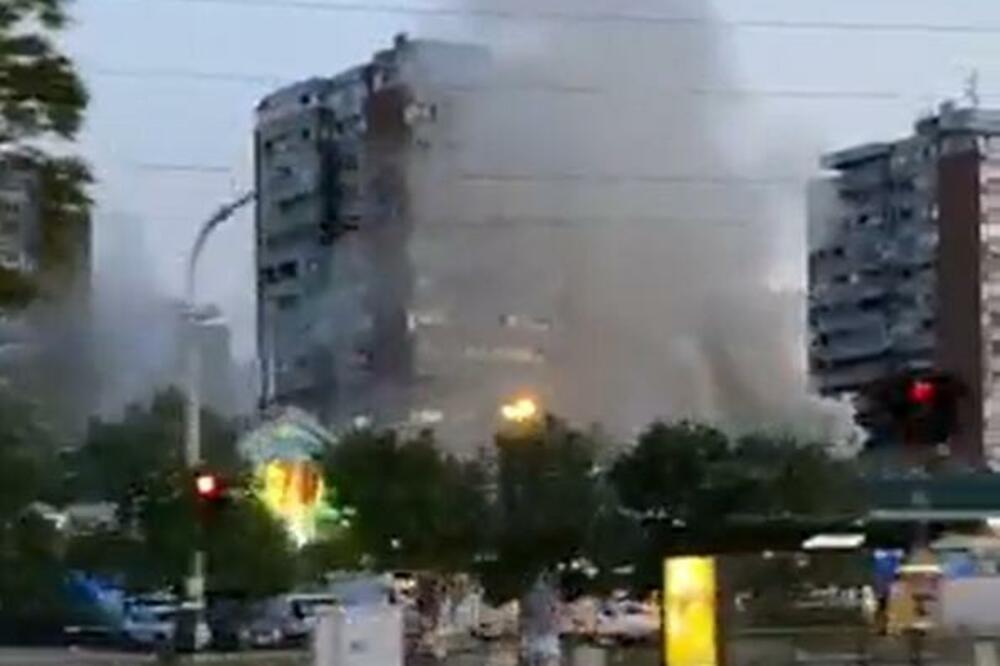 EKSPLOZIJA NA NOVOM BEOGRADU! Meštani otkrili kako je došlo do izbijanja požara u kineskom tržnom centru!