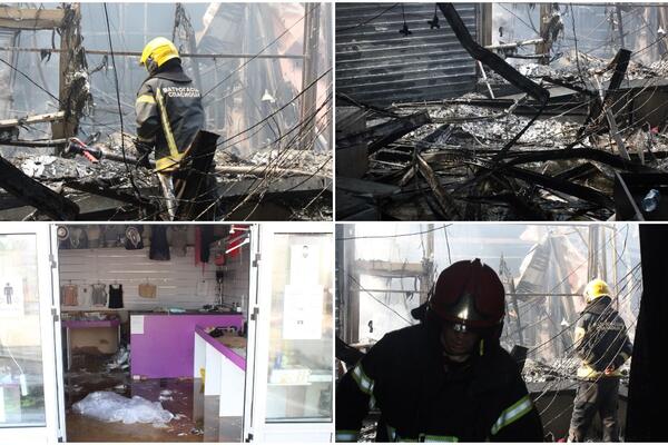 PRVE SLIKE IZ UNIŠTENOG KINESKOG TRŽNOG CENTRA: Sve izgorelo, namučeni vatrogasci su unutra i još se BORE! (FOTO)