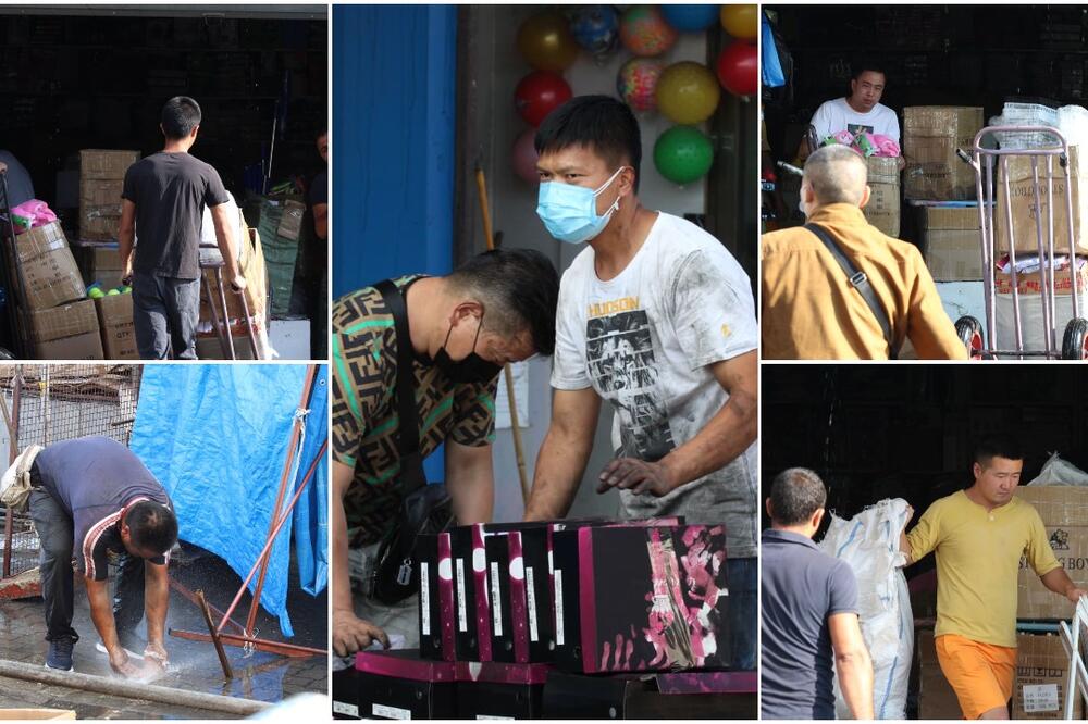 KINEZI IZNOSE ONO ŠTO JE OSTALO IZ NJIHOVIH RADNJI: Pretužni prizori iz Bloka 70, SVE ŠTO IMAJU JE UNIŠTENO (FOTO)