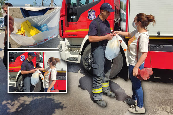 EKIPA ESPRESA POČASTILA HEROJE BEOGRADA! Hvala vam zbog neprospavane noći i ugašenog OGROMNOG POŽARA (FOTO)