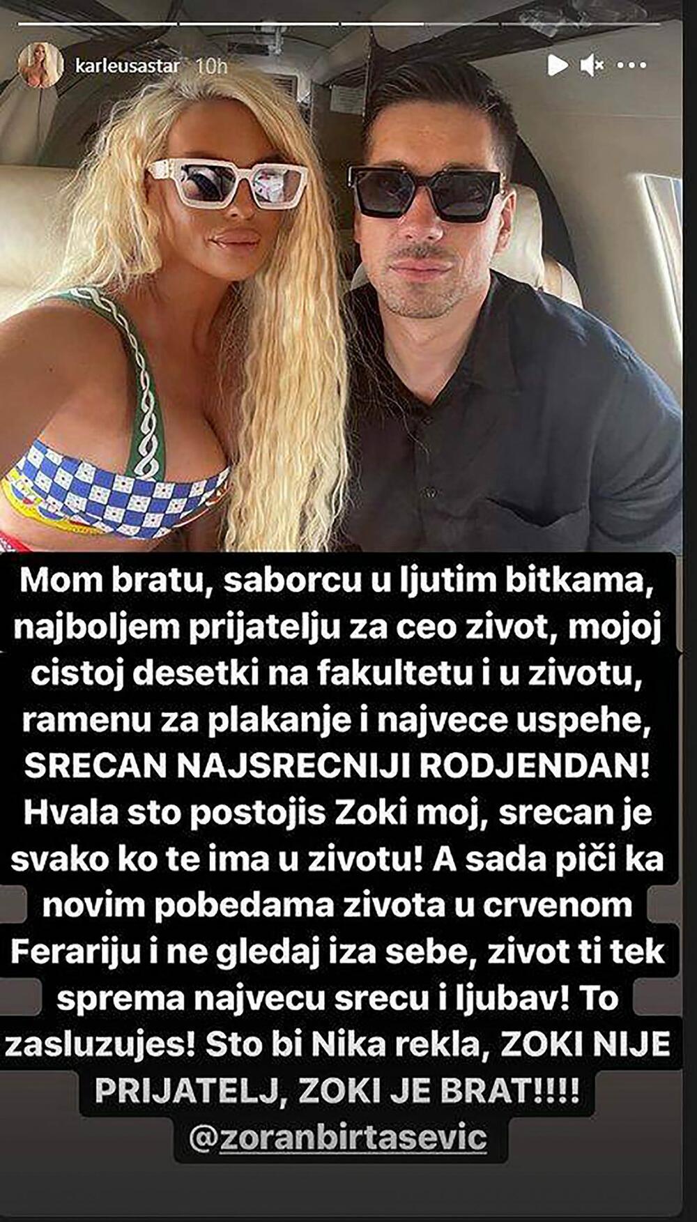 Jelena Karleuša, Zoran Birtašević