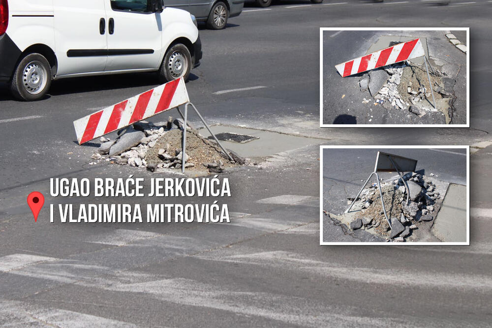 OBIŠLI SMO OGROMNU RUPU U BRAĆE JERKOVIĆA: Jutros je ZABETONIRANA, meštani kažu da će se OPET OTVORITI! (FOTO)